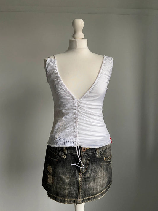 Miss Sixty Ruched Top - Size S/M