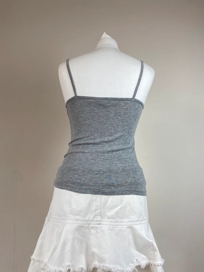 90s Grey Cami Top - Size S
