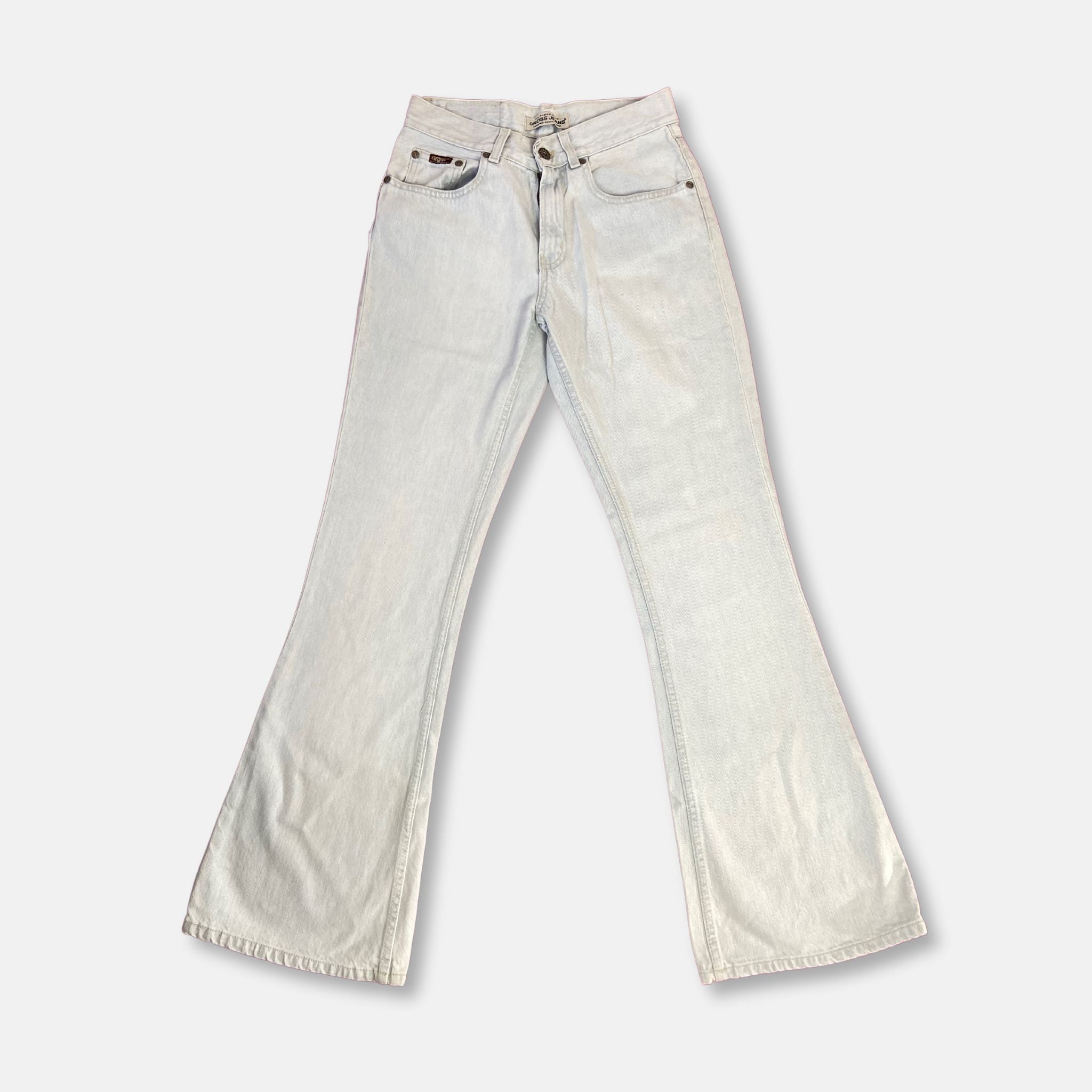 00s Flared Stonewashed Jeans - Size XS - Funky Cat