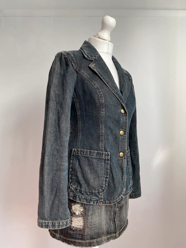 Miss Sixty Denim Jacket - Size M - Funky Cat