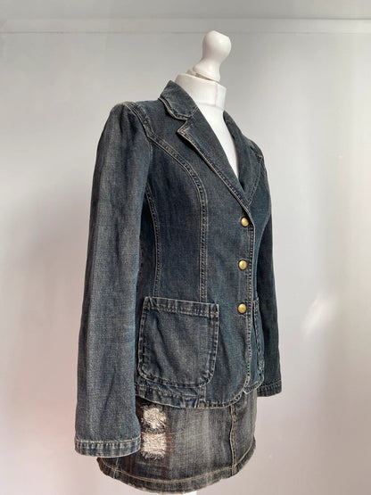 Miss Sixty Denim Jacket - Size M - Funky Cat