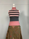 Vintage 00s Striped Vest Top - Size S - Funky Cat
