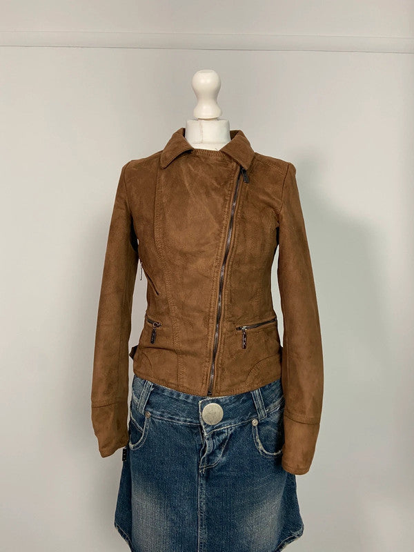 Vintage y2k Asymmetrical Jacket - Size S