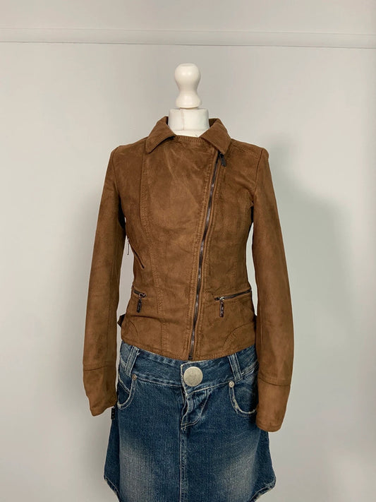 Vintage y2k Asymmetrical Jacket - Size S