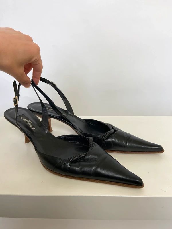 Vintage 00s Kitten Heels - Size UK 5.5
