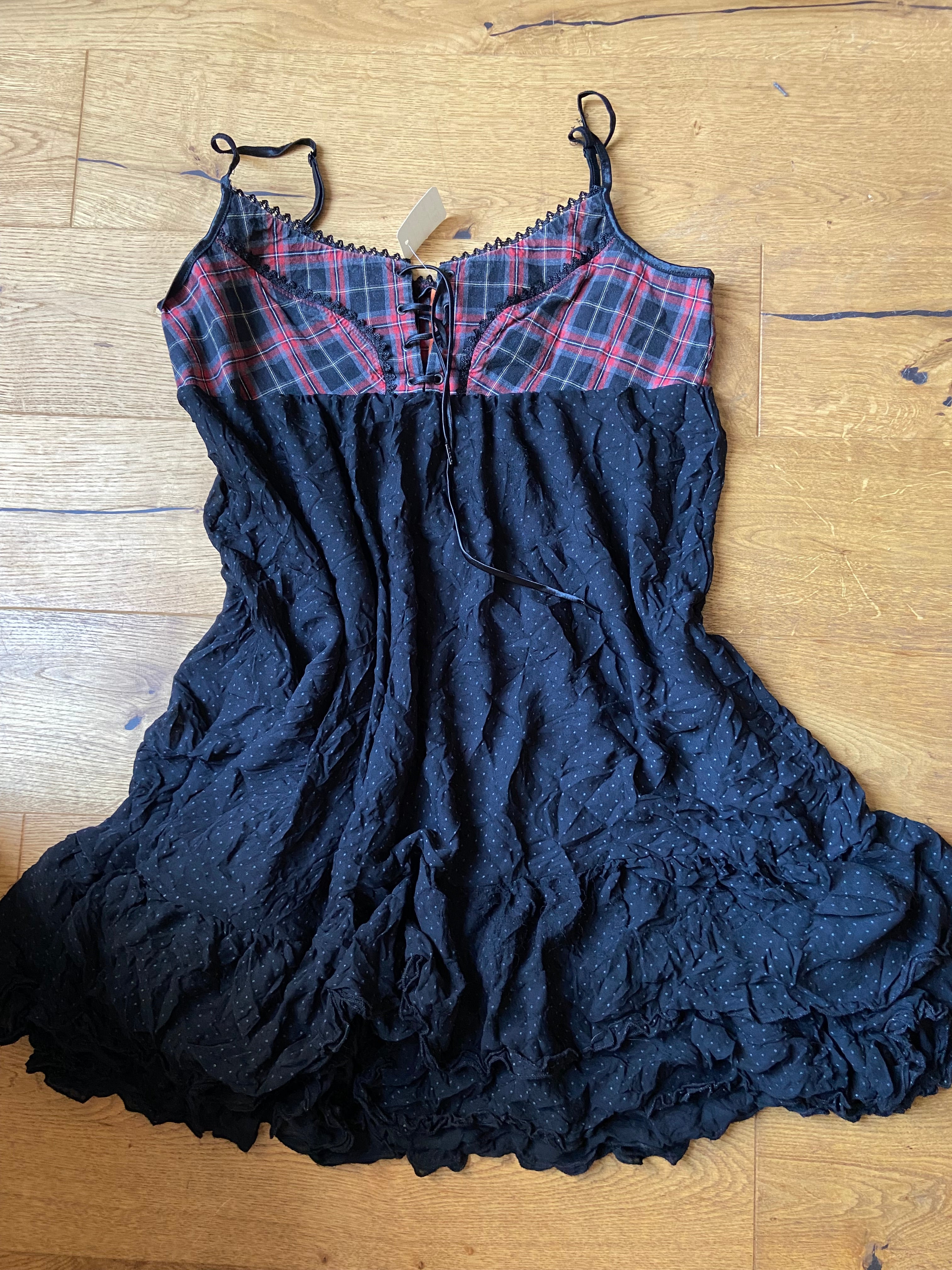 Cop Copine Checkered Polka Dot Dress - Size M/L