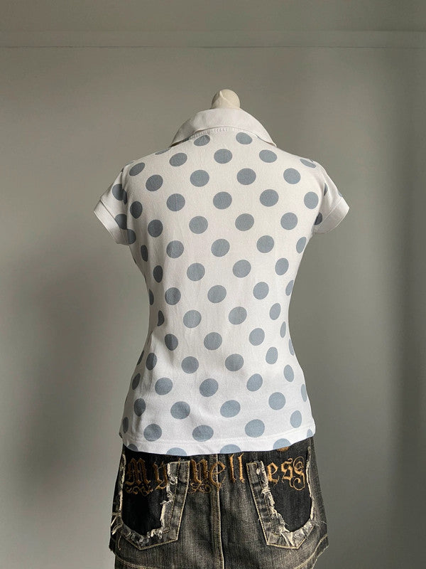Lacoste Polka Dot Polo T-Shirt - Size S
