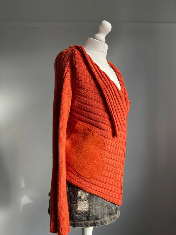 Cop Copine Wrap Jumper - Size S/M - Funky Cat