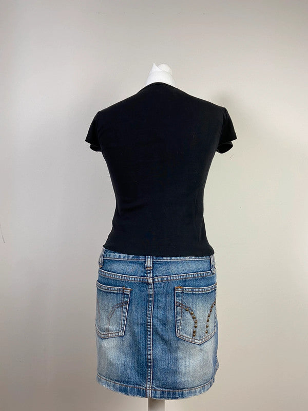 90s Spellout Baby Tee - Size S