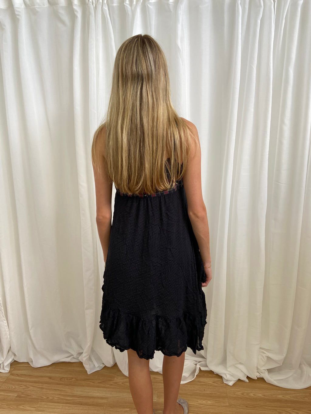 Cop Copine Checkered Polka Dot Dress - Size M/L