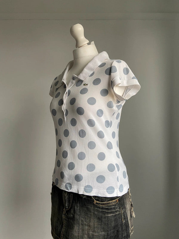 Lacoste Polka Dot Polo T-Shirt - Size S