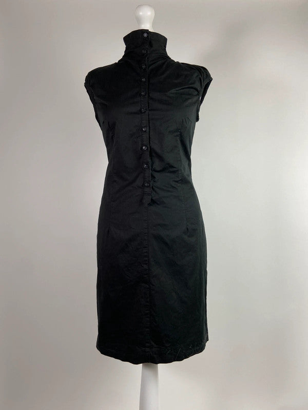 Cop Copine Button Up Dress With High Neck - Size M