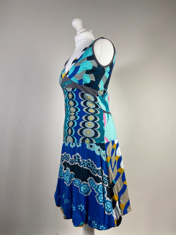 Desigual Funky Print Dress - Size S/M - Funky Cat