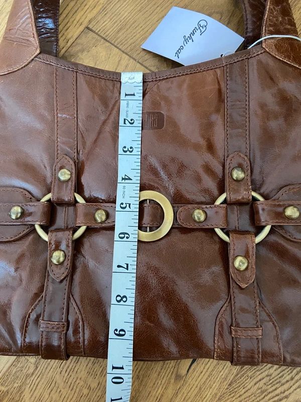 Vintage Leather Studded Eyelet Bag - Funky Cat