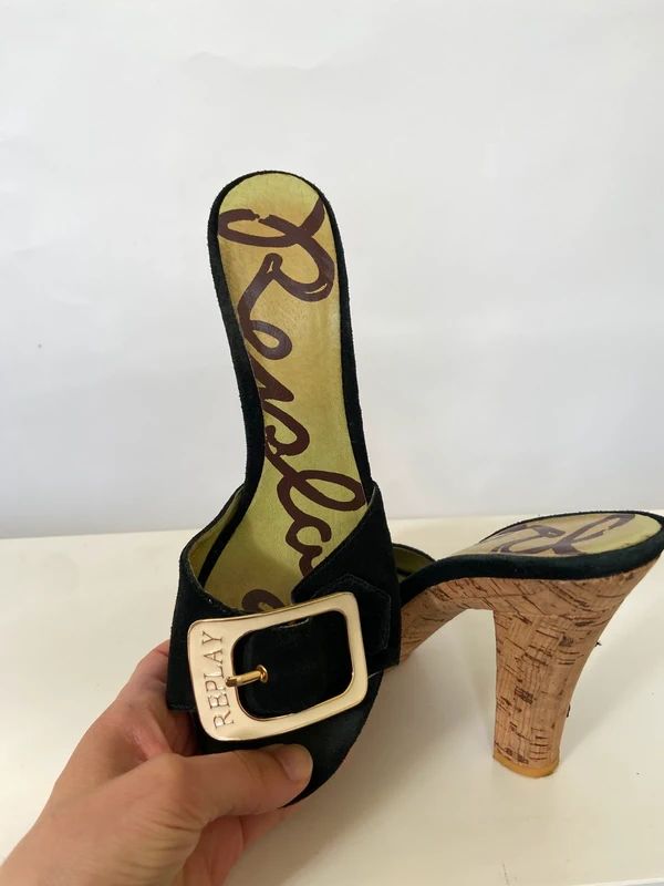 Vintage Buckle Platform Heels - Size 4 - Funky Cat