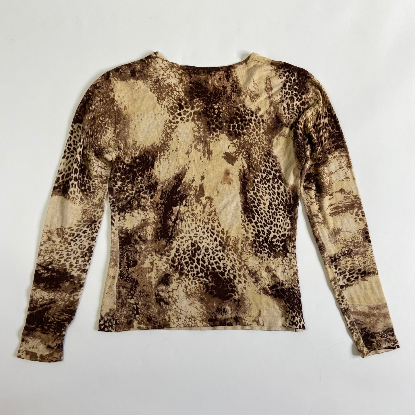 00s Leopard Print Top - Size M/L