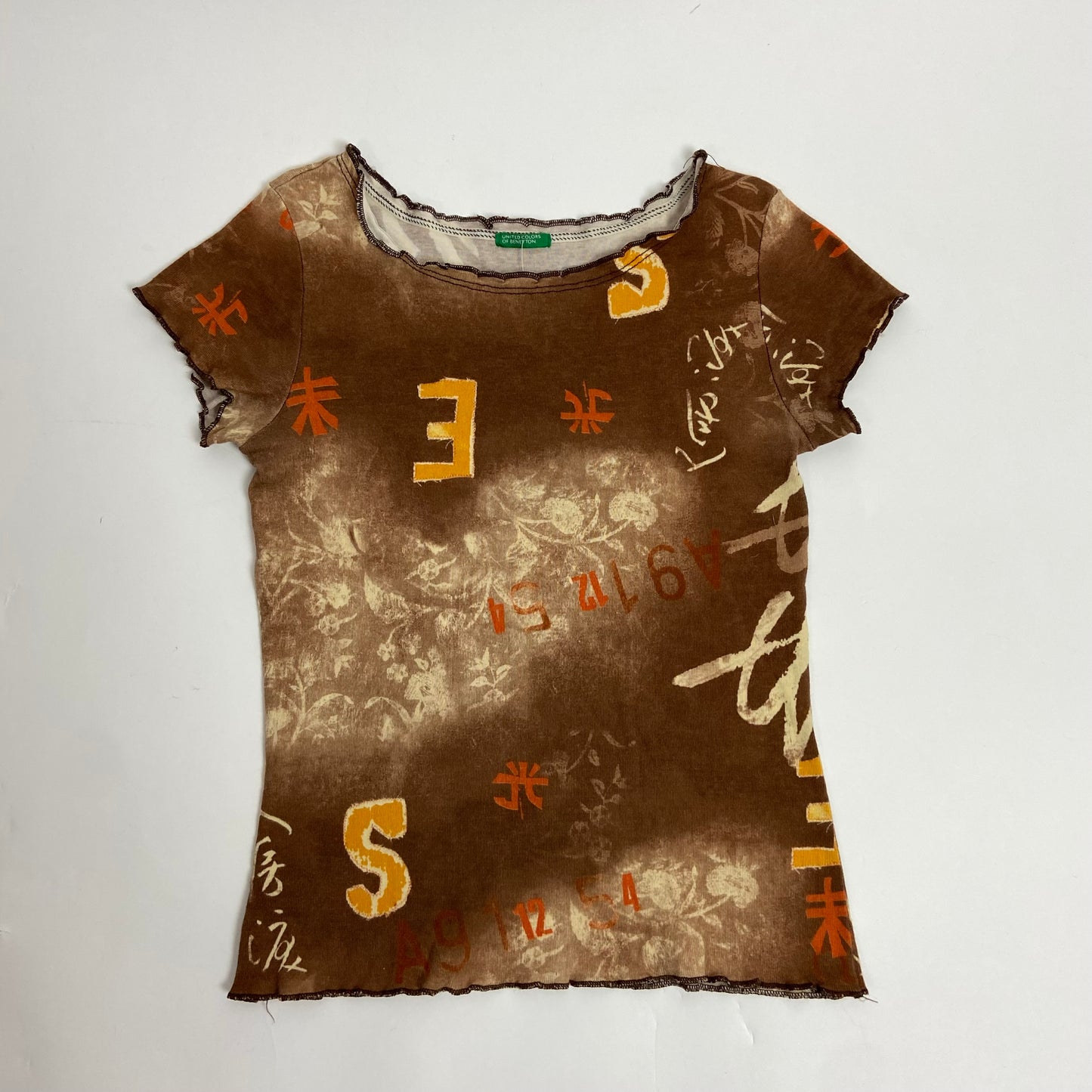 00s Graphic Print Baby Tee - Size XS