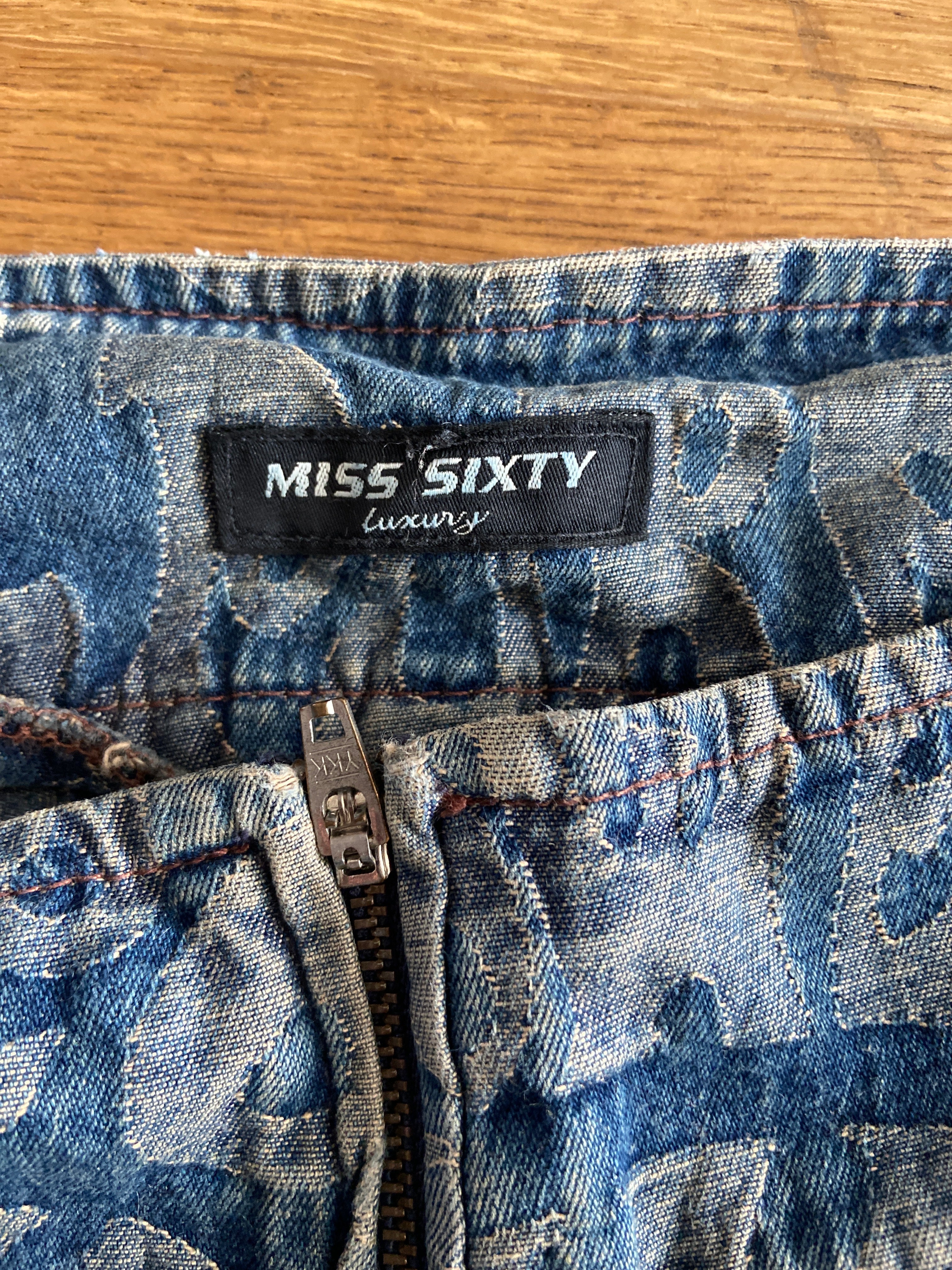 Miss Sixty Low Rise Bootcut Jeans - Size UK 8 - Funky Cat
