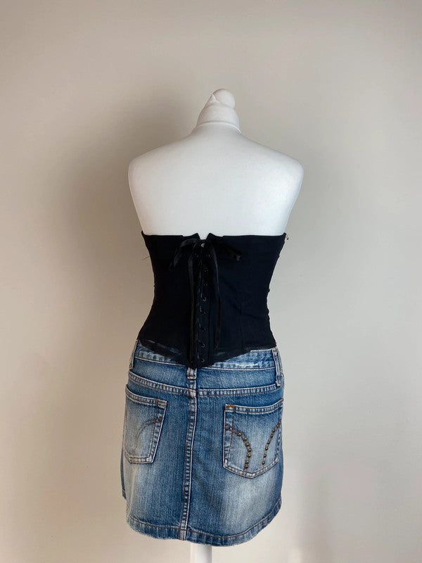 00s Beaded Bustier Top - Size M - Funky Cat