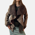 00s Afghan Faux Suede Coat Jacket - Size S - Funky Cat