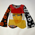 Custo Barcelona Graphic Printed Top - Size S - Funky Cat