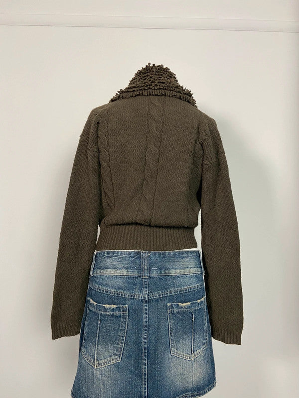 Vintage Armani Jeans Cardigan - Size M - Funky Cat