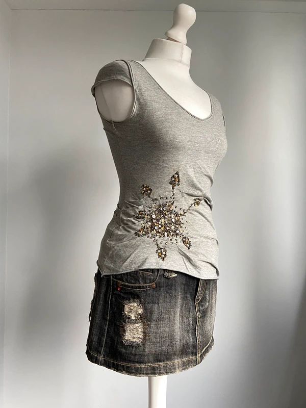 Vintage Max & Co Sequin Embellished Top - Size S - Funky Cat
