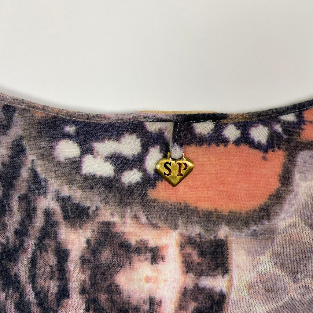 00s Embellished Long Sleeve Top - Size XS/S - Funky Cat