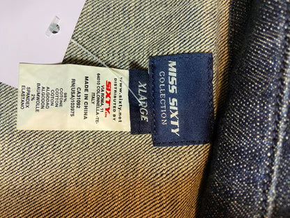 Miss Sixty Asymmetrical Denim Jacket - Size L