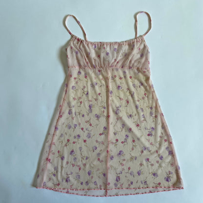 00s Intimissimi floral mesh dress - Size S