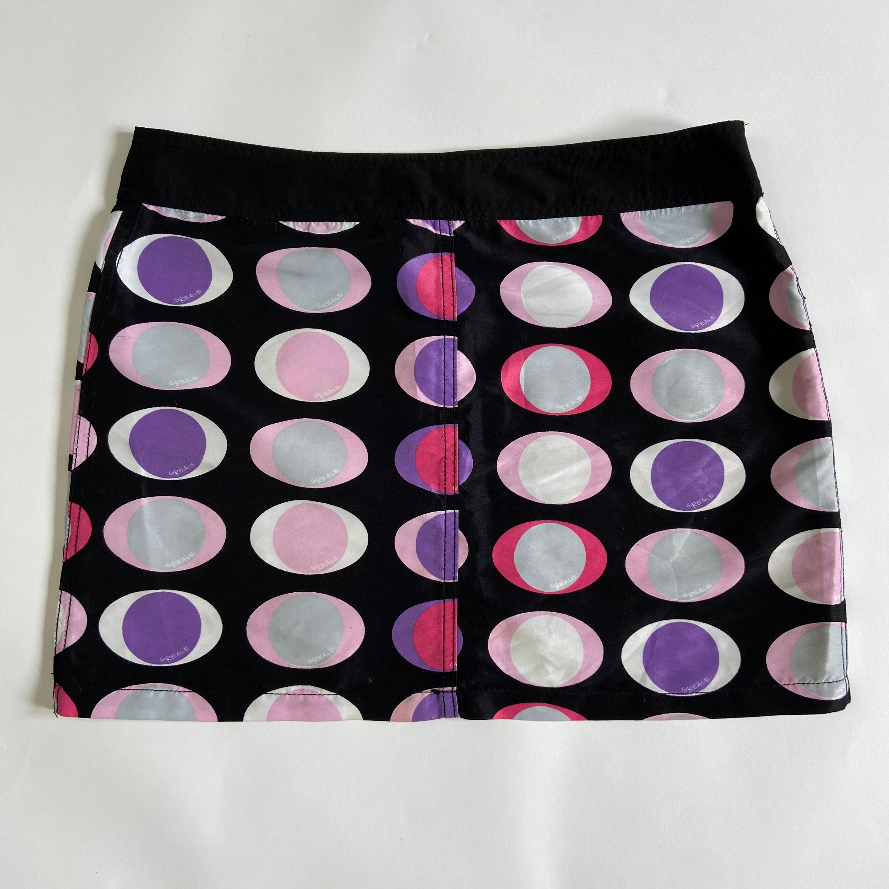 00s Polka Dot Mini Skirt - Size M/L - Funky Cat