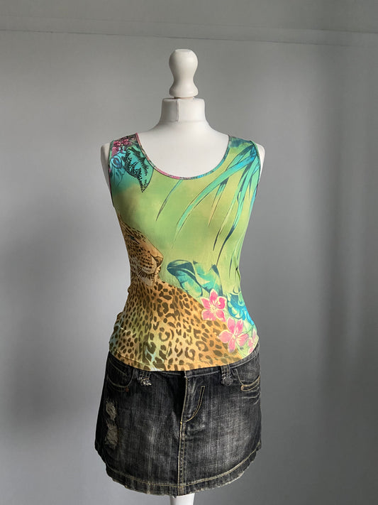 Blumarine Tiger Print Top - Size M