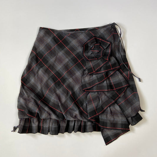 Cop Copine Plaid Ruffled Mini Skirt - Size XS