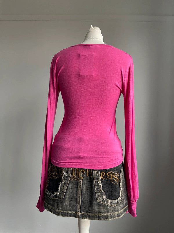 Vintage 00s Tiger Print Top - Size S/M