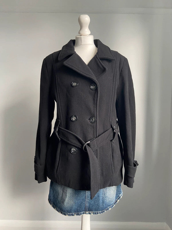 Vintage 00s Peacoat Jacket - Size L - Funky Cat