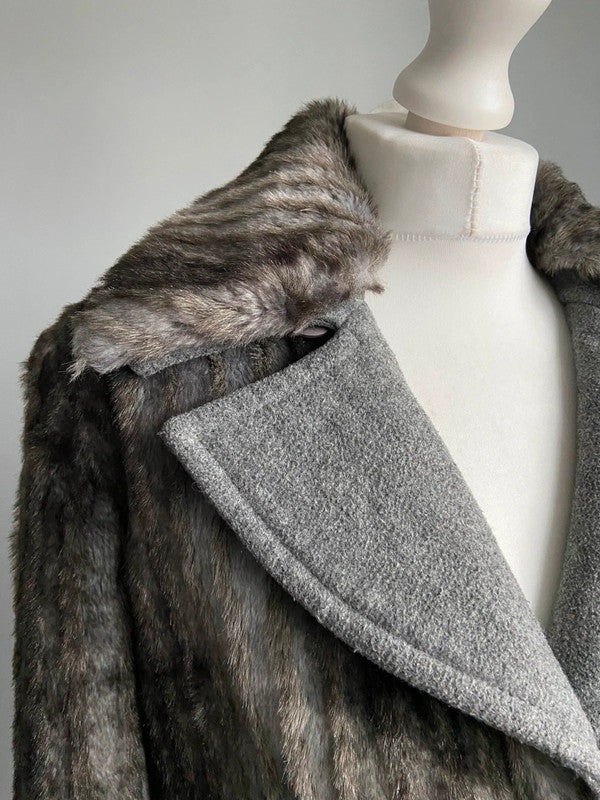 Miss Sixty Furry Coat - Size M - Funky Cat