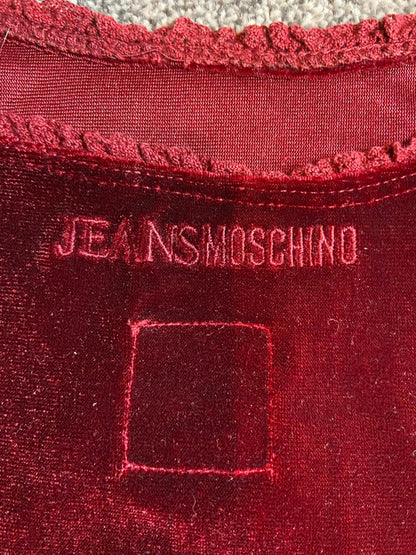 Moschino Velvet Whimsical Cami Top - Size M