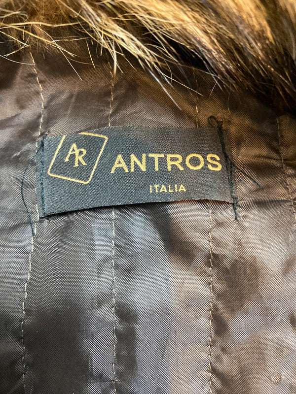 Vintage 00s Fur Trim Leather Jacket - Size S