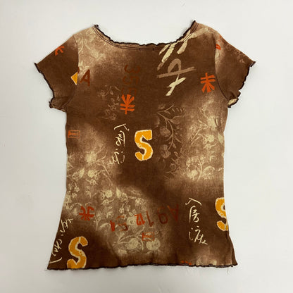 00s Graphic Print Baby Tee - Size XS