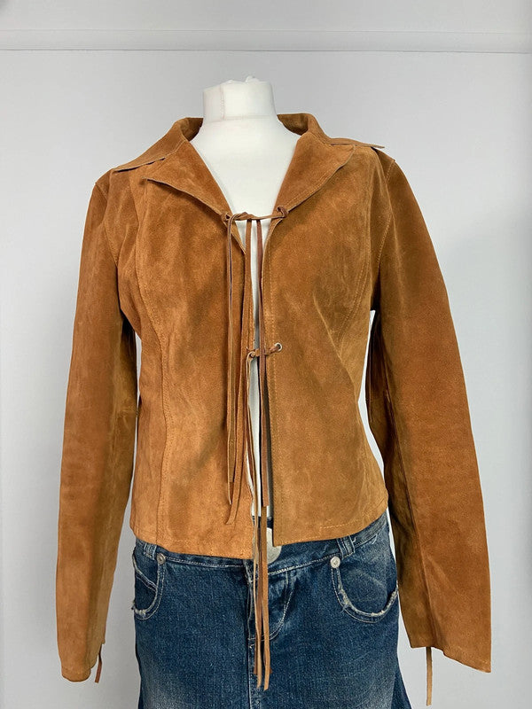 Vintage Suede Jacket - Size M/L - Funky Cat