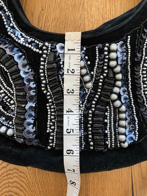 Vintage Whimsical Sequinned Velvet Bag
