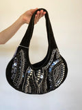 Vintage Whimsical Sequinned Velvet Bag