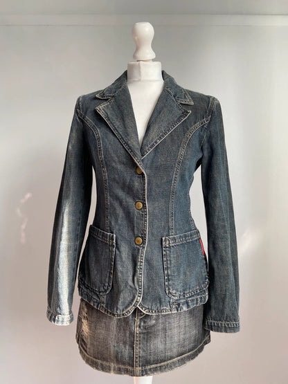 Miss Sixty Denim Jacket - Size M - Funky Cat