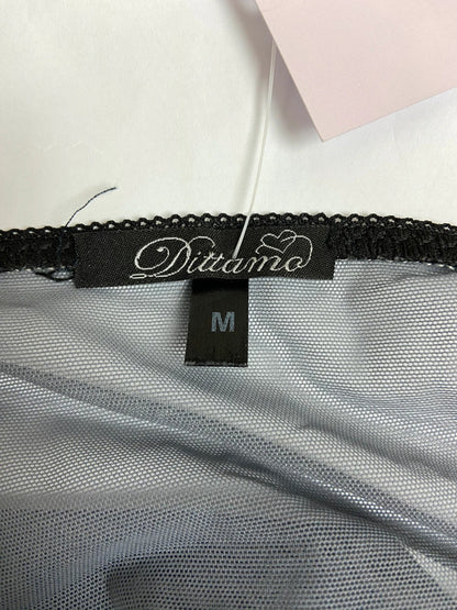 00s Grey Blue Lace Cami Top - Size M