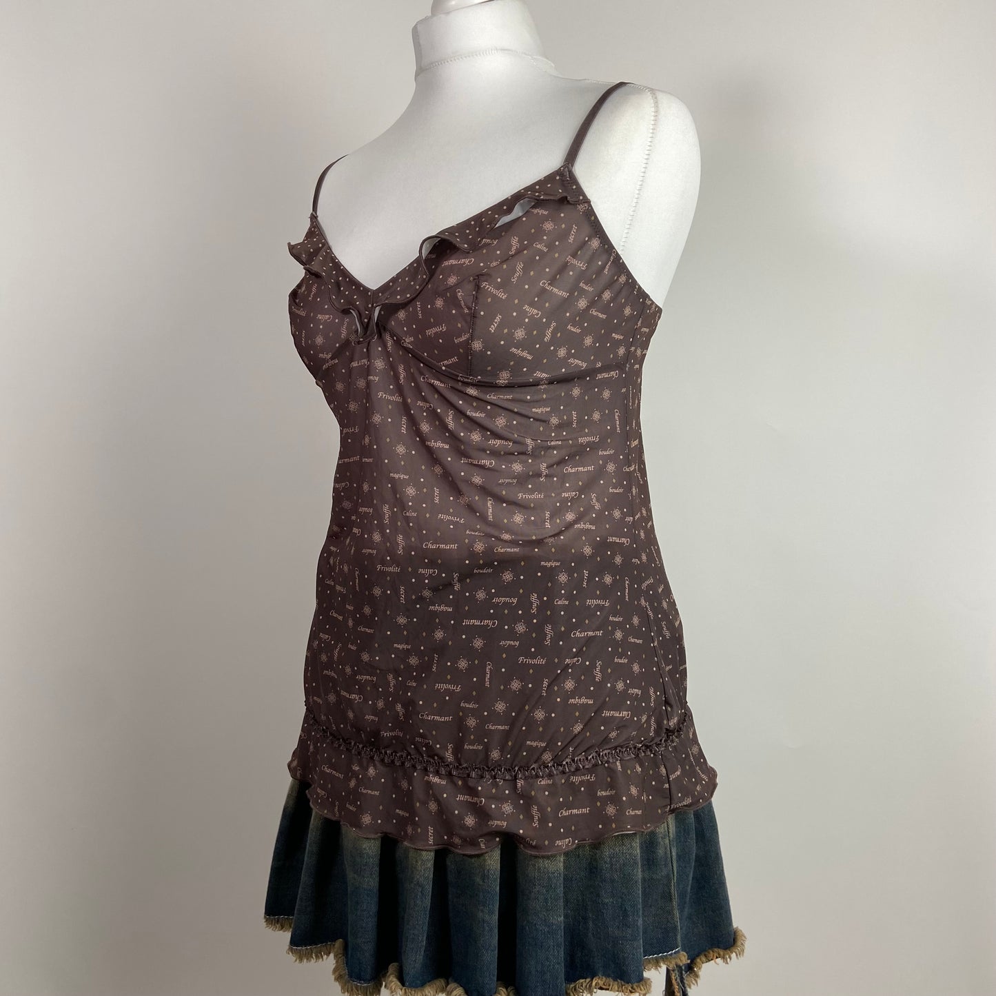 90s Frilly Babydoll Cami - Size S/M