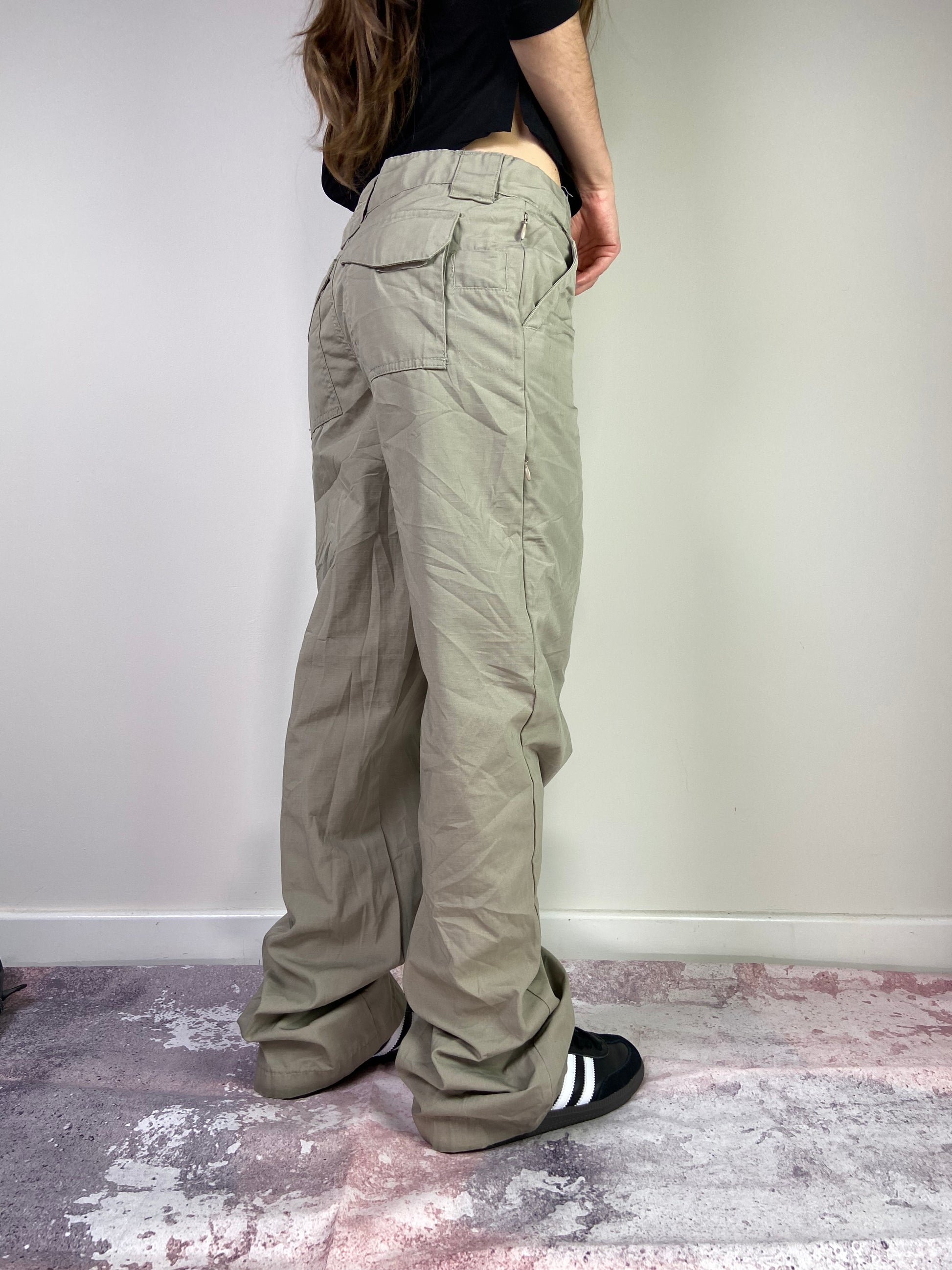 00's Cargo Trousers - Size S - Funky Cat