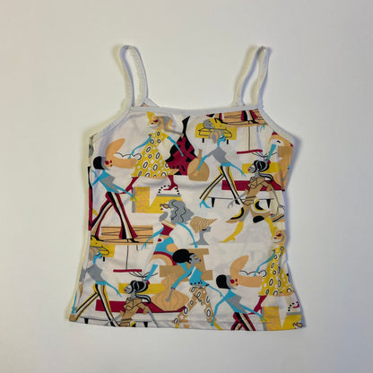 00s Graphic Printed Cami Top - Size S