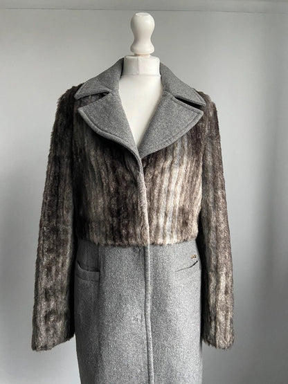 Miss Sixty Furry Coat - Size M - Funky Cat