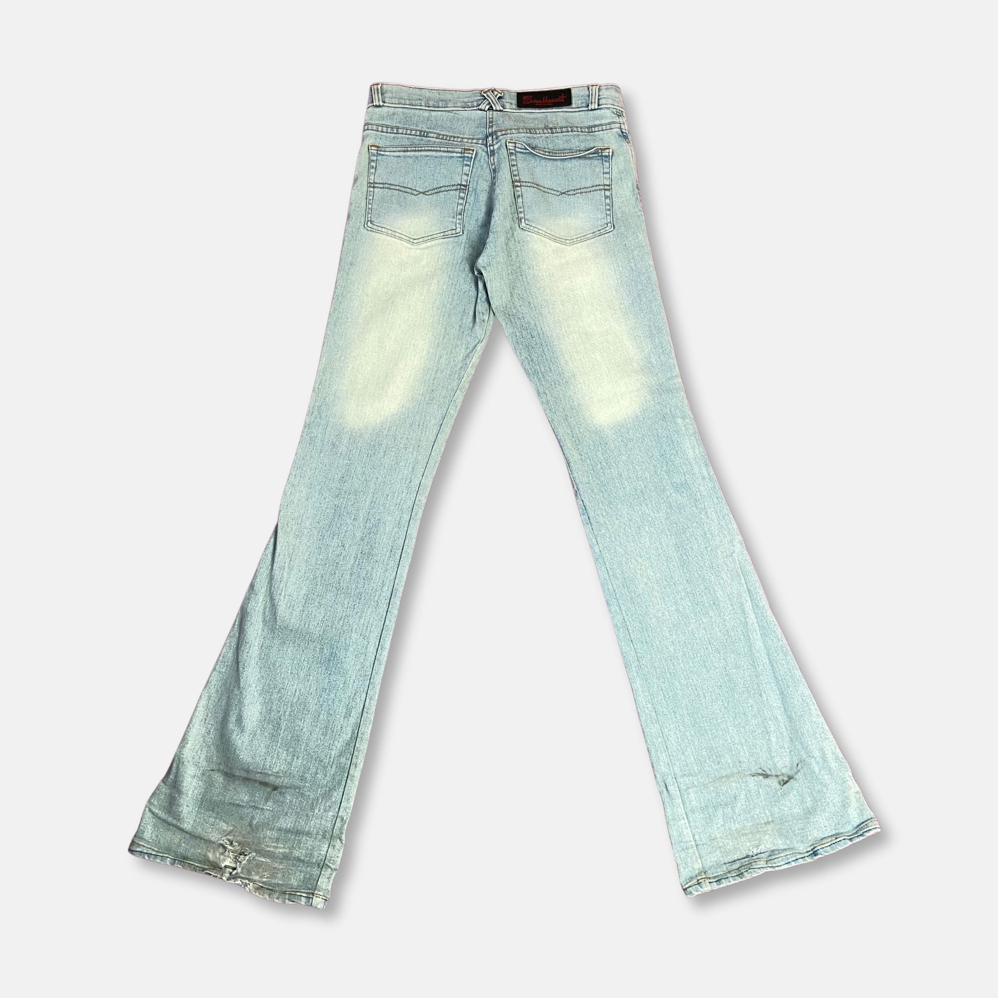 00s Low Rise Flared Jeans - Size S - Funky Cat