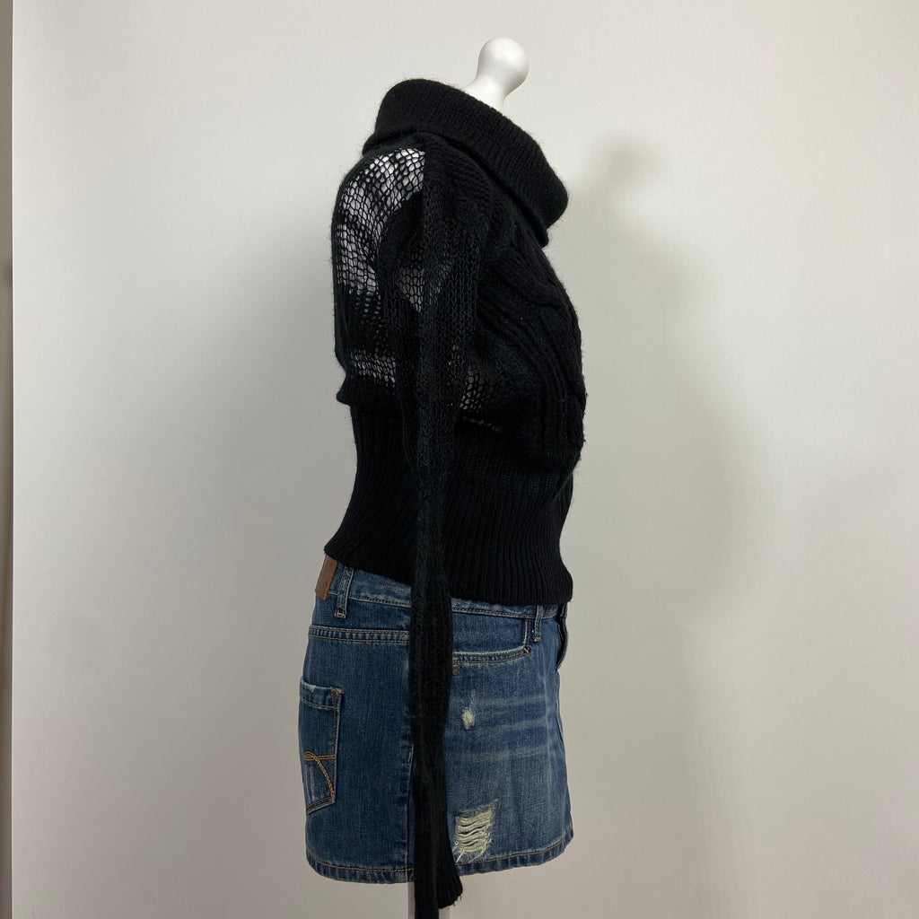 Diesel Roll Neck Jumper - Size S/M - Funky Cat